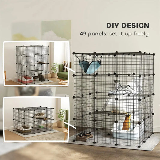 Cat Play Tunnel & Cage - Functional & Fun Cat Hideaway | Fast Shipping
