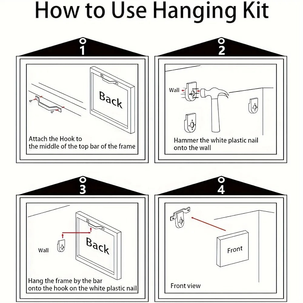 Abstract Wall Art - Framed picture artwork, modern mural living room mural, 1.5 inch thick pine solid wood frame