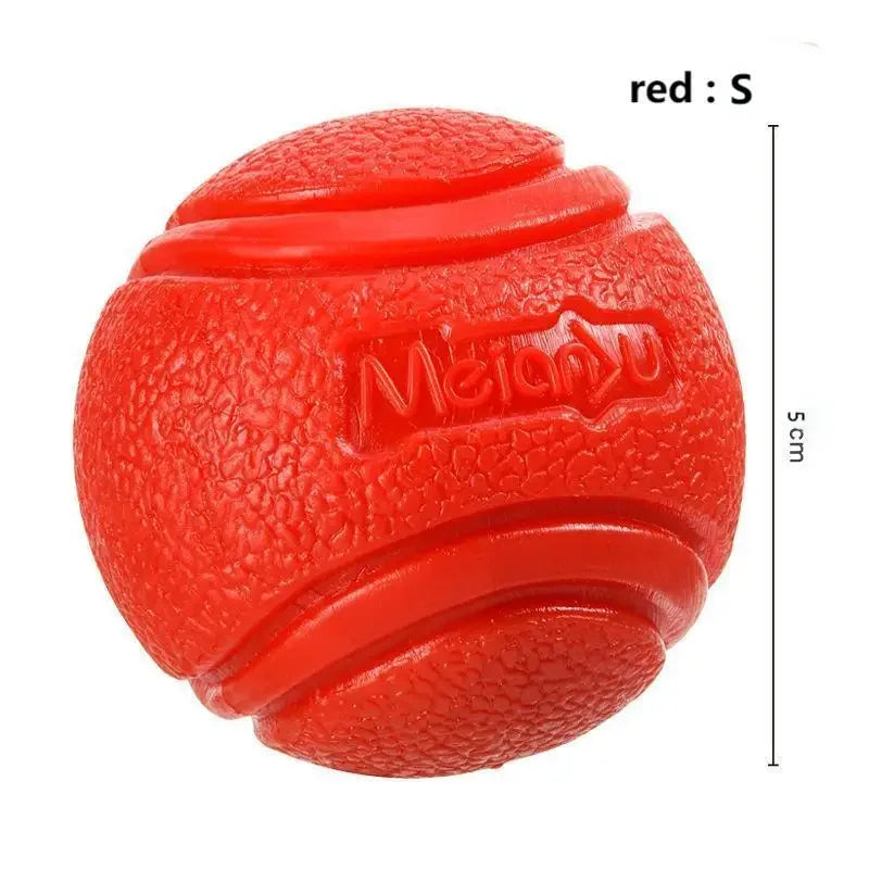 Dog Toy Chew Proof Rubber Ball Durable Bouncy Dog Toy for Puppy Teddy Pets Training Interactive Chew Resistant Molar Ball