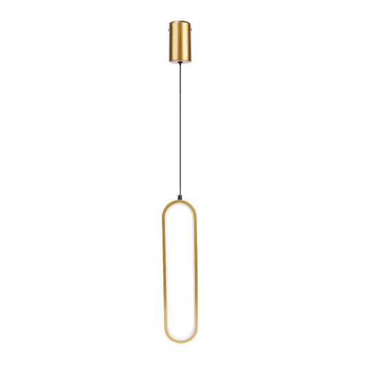 Minimalist LED Pendant Light Gold Black Long Line Light AC 110V-220V Bedside Decorative Lamp 3000K-6000K for Bedroom Living Room