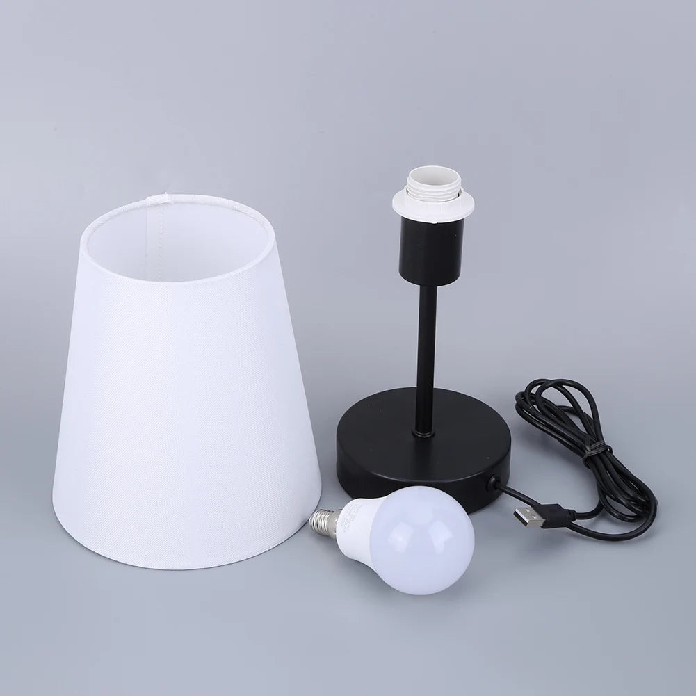 USB Port Bedside Lamp Touch Control Nightstand Lamp 3 Way Dimmable with Mental Base for Bedroom for Living Room Dorm Home Office