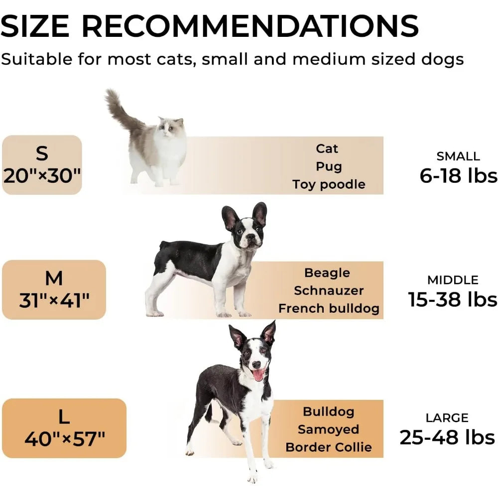 Premium Fleece Dog Puppy Blanket Soft Pet Sherpa Calming Cat Blanket Throw for Small Medium Dog Cat(Beige,30x20 inches)