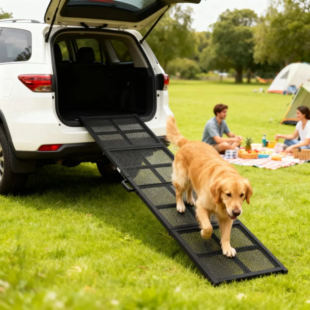 Dog Car Ramp, 75" x 20" Large Folding Portable Pet Ramp