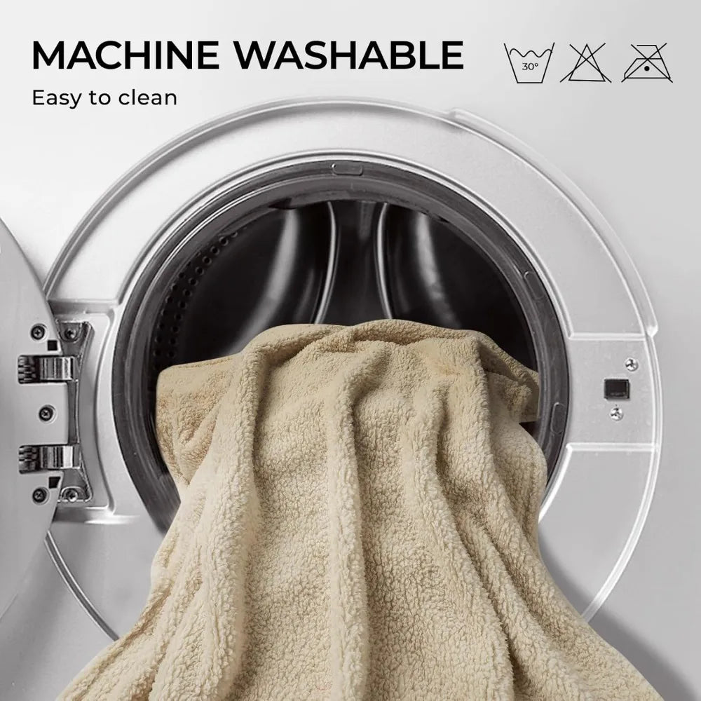 Premium Fleece Dog Puppy Blanket Soft Pet Sherpa Calming Cat Blanket Throw for Small Medium Dog Cat(Beige,30x20 inches)