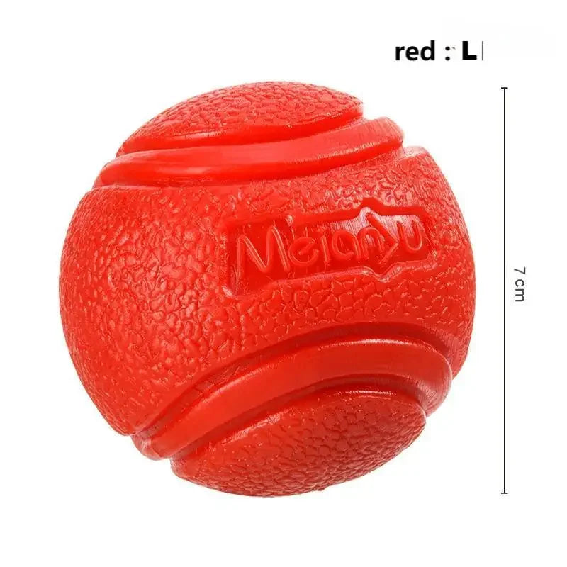 Dog Toy Chew Proof Rubber Ball Durable Bouncy Dog Toy for Puppy Teddy Pets Training Interactive Chew Resistant Molar Ball