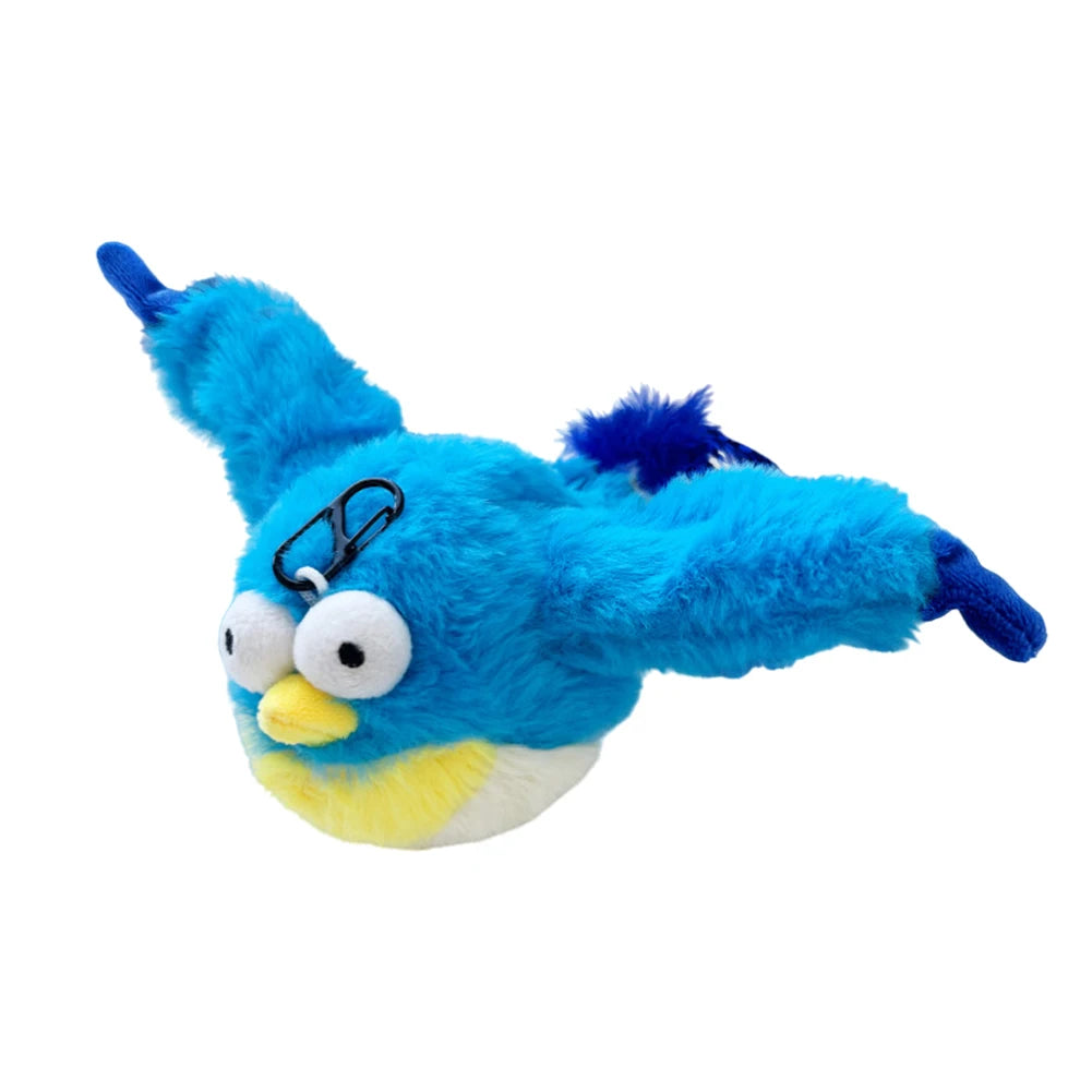Interactive Cat Toys Flapping Wings(no Flying) Sparrow Catnip Toys Simulated Chirping Bird with Vibration Sensor for Cats