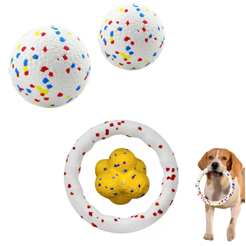 Pet Dog Toy Super Bite Resistant Ball Light Chew ETPU Ball High Elastic Interactive Throwing Flying Toys For Dogs Accessories