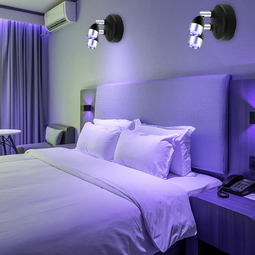 13 Colours LED Wall Mounted Light Light Last Up To 20000H RGB Remote Control with Box for Bedroom Bedside for Living Room Closet