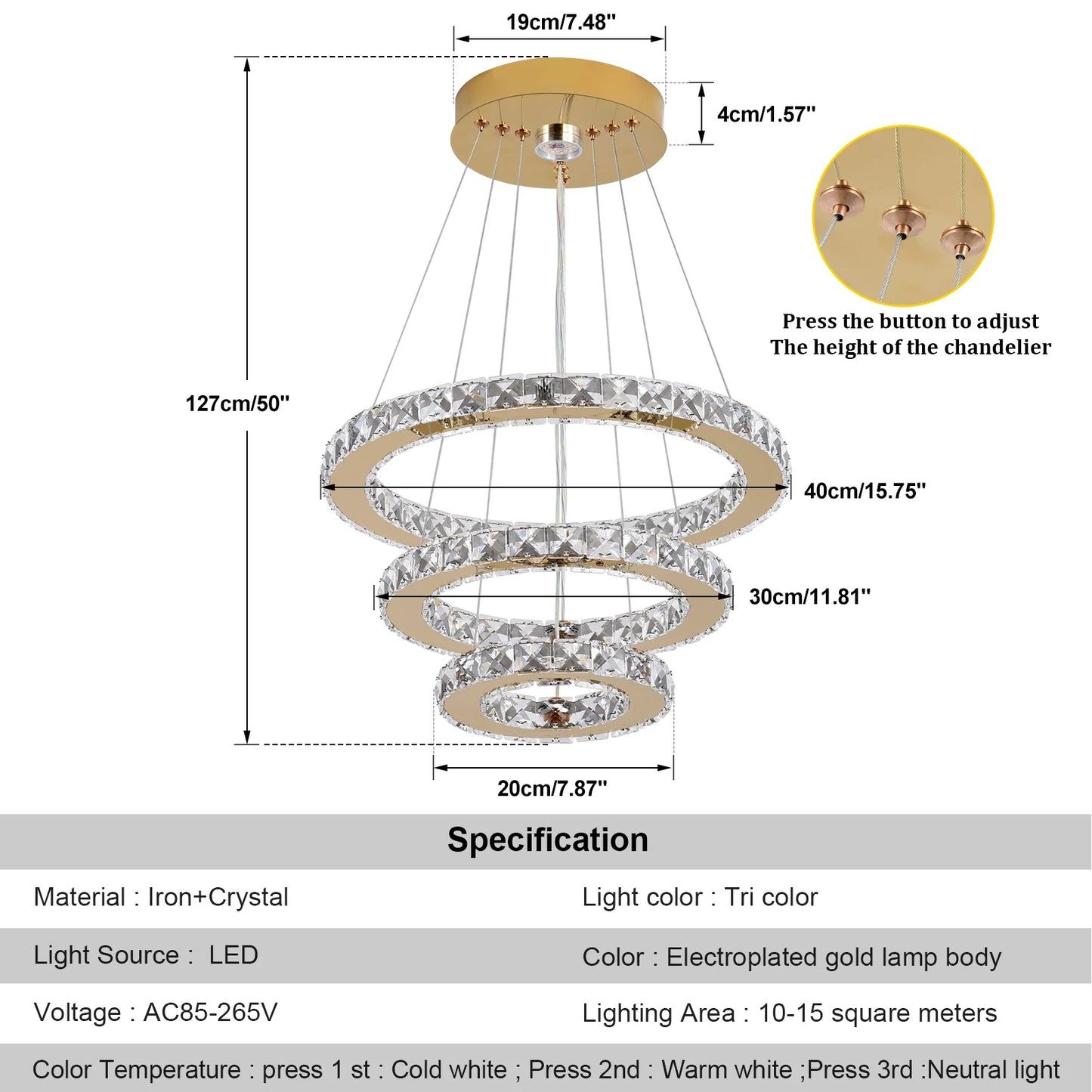 French luxury crystal chandeliers Hall living room Led ceiling lamp pendant ceiling light Room Kitchen Dining table decoration ﻿