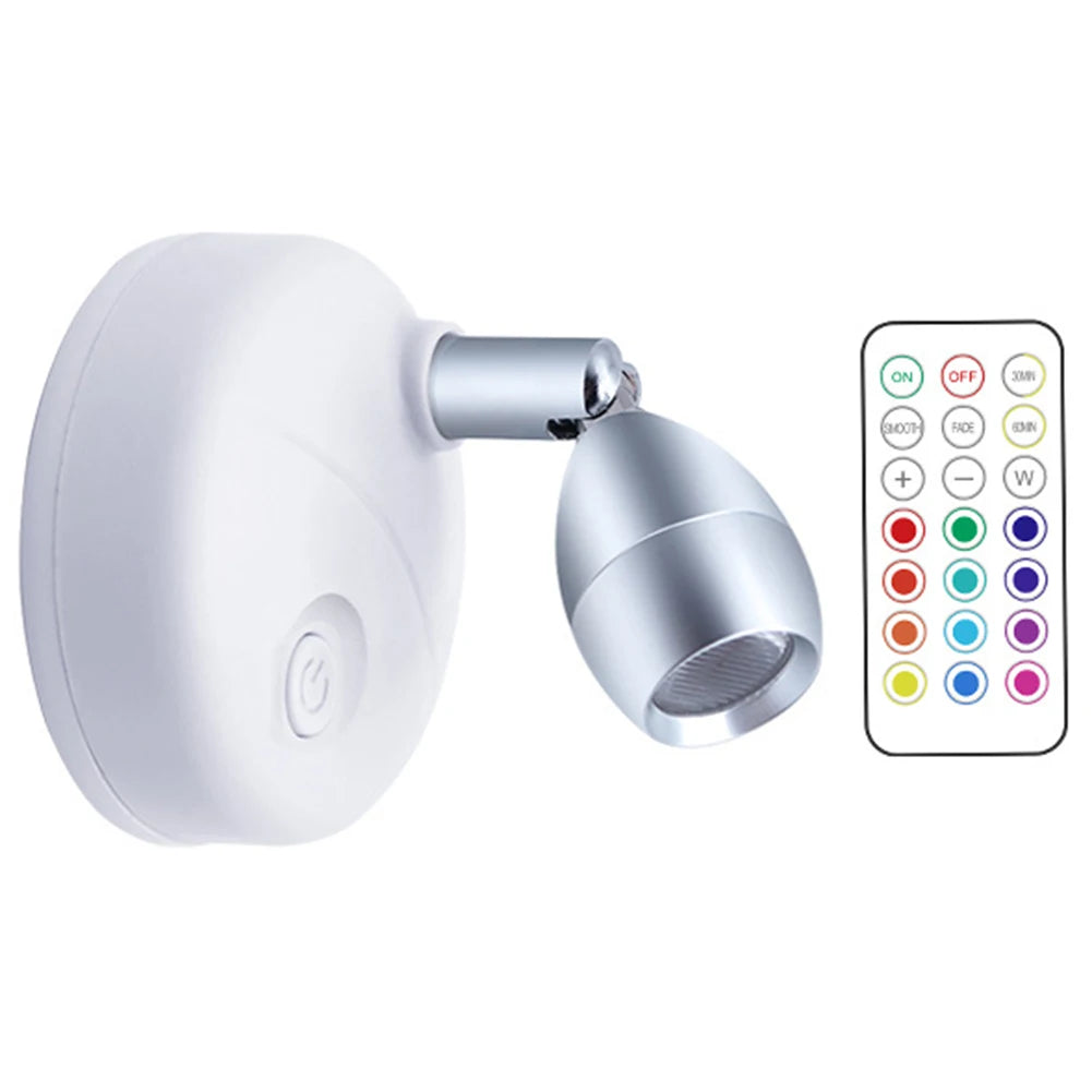 13 Colours LED Wall Mounted Light Light Last Up To 20000H RGB Remote Control with Box for Bedroom Bedside for Living Room Closet