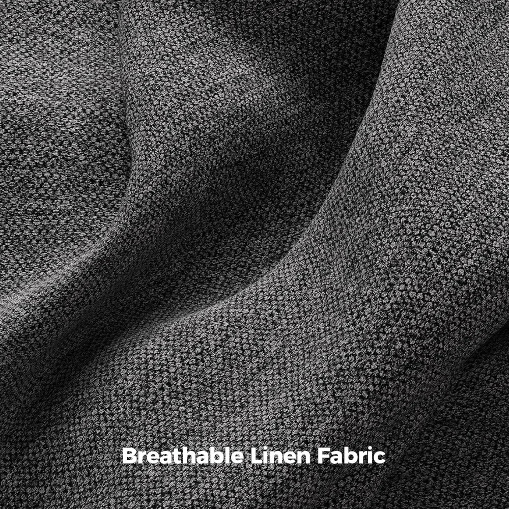 Extra Deep Seating 91 Oversized Mid-Century 3-Seat Sofa Couch in Dark Gray for Living Spaces and Lounges