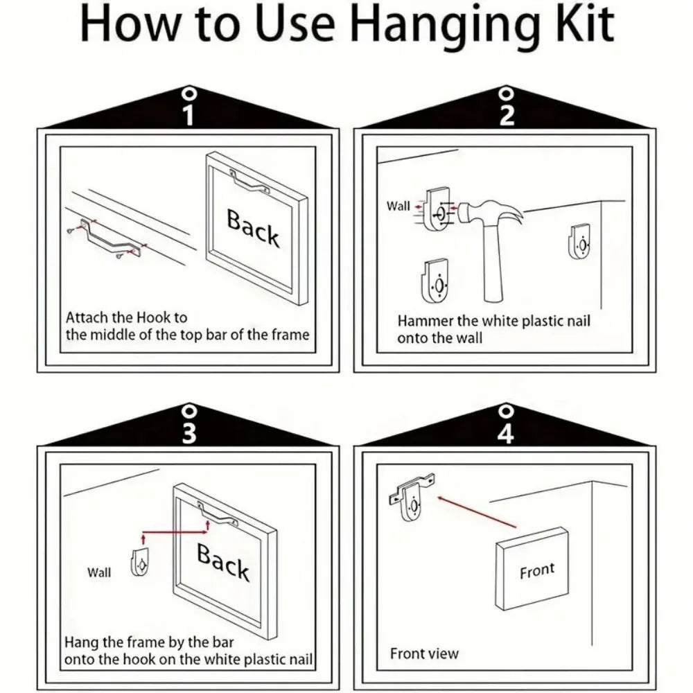 1.5-Inch Thick Pine Solid Wood Frame, Canvas Wall Art, Birthday Gift Art Wall Painting, Bedroom, Office, Living Room