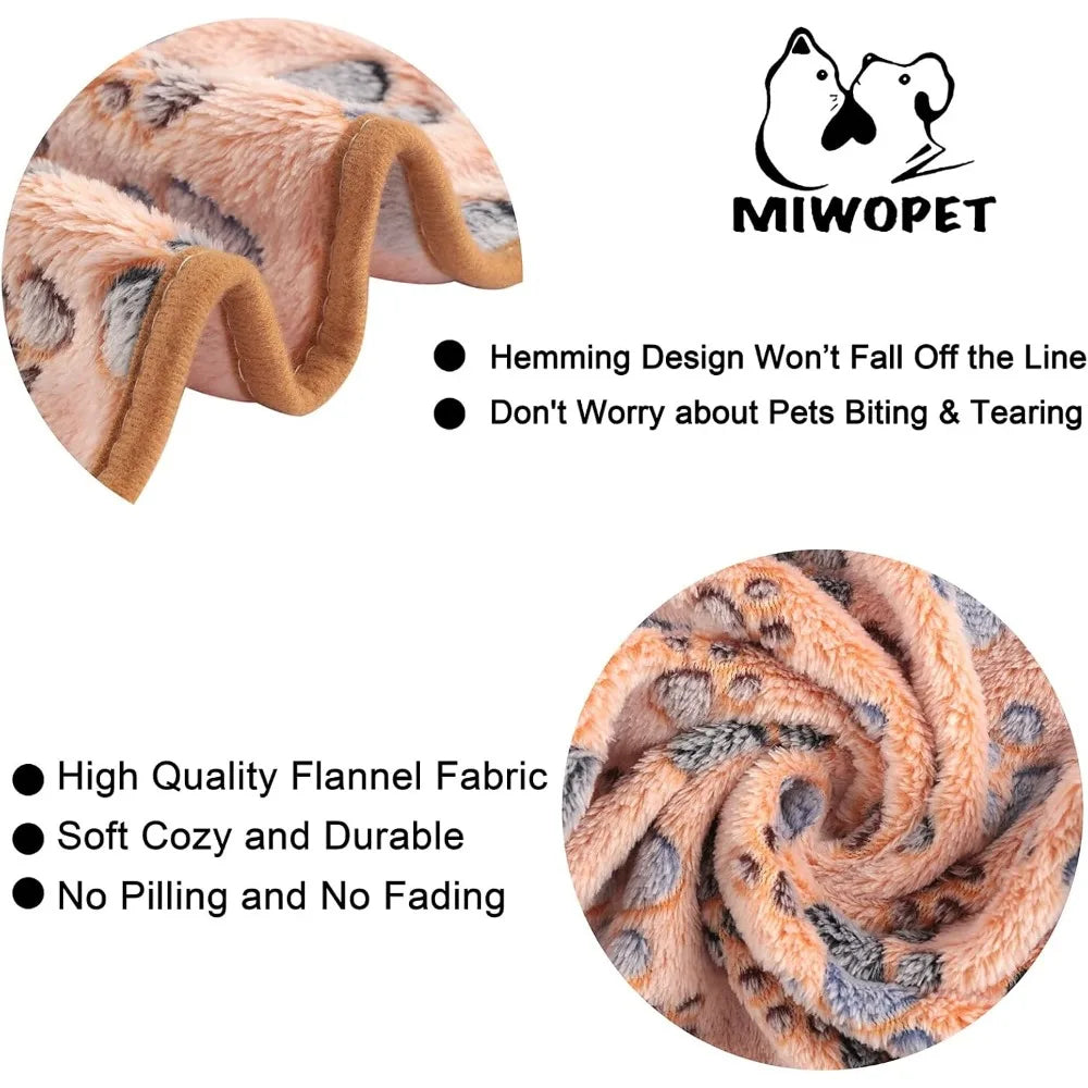 3 Pack Cat and Dog Blanket Soft & Warm Fleece Flannel Sleep Mat, Great Pet Throw for Puppy, Kitten,Cats,Small Dogs (Small 23" x