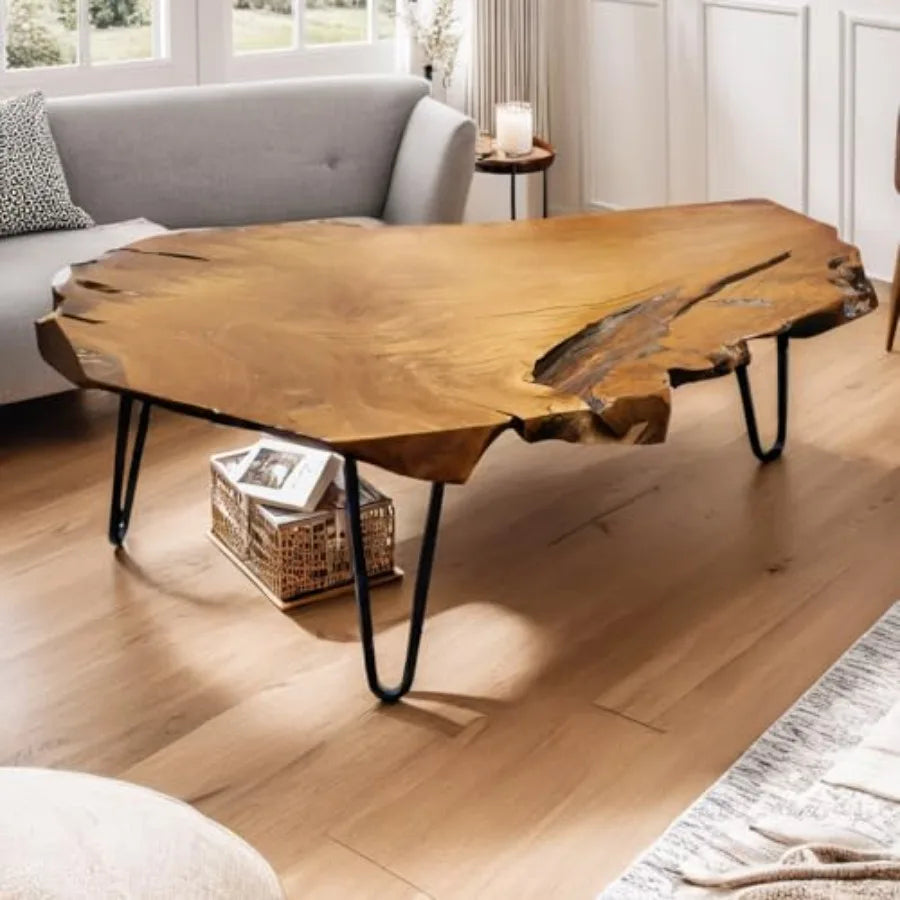 Wood Coffee Table Live Edge Coffee Table tural Wooden Coffee Tables for Living Room